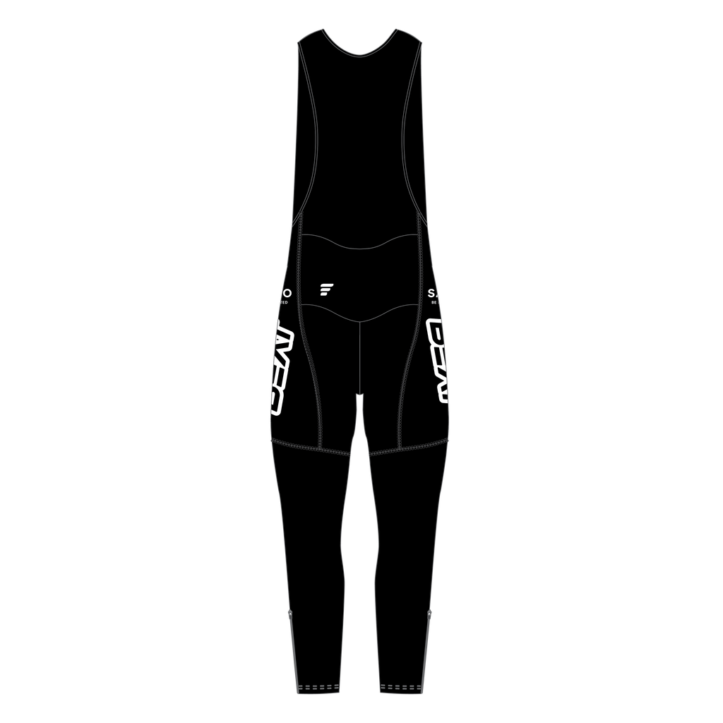 SAXO - Thermal bibtight DWR Zipp black pad - Pro